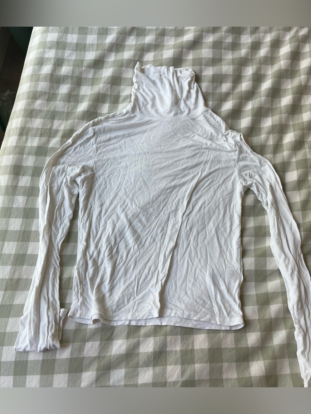 Divided H&M White Soft Turtleneck Long Sleeve Top